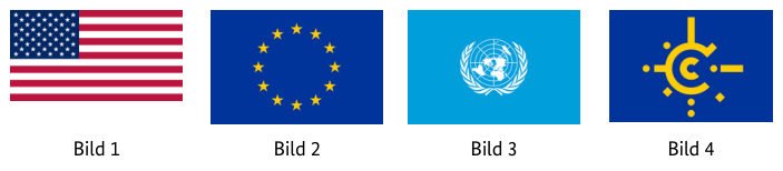 Abbildung zur Frage: Welche ist die Flagge der Europäischen Union?