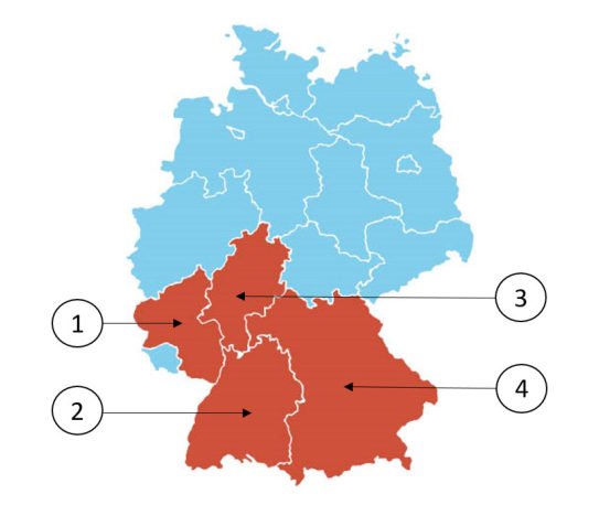 Abbildung zur Frage: Welches Bundesland ist Rheinland-Pfalz?